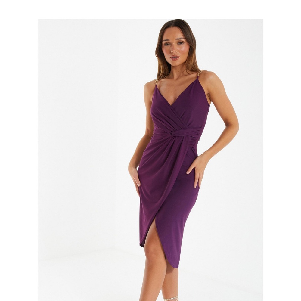 Women dress midi wrap